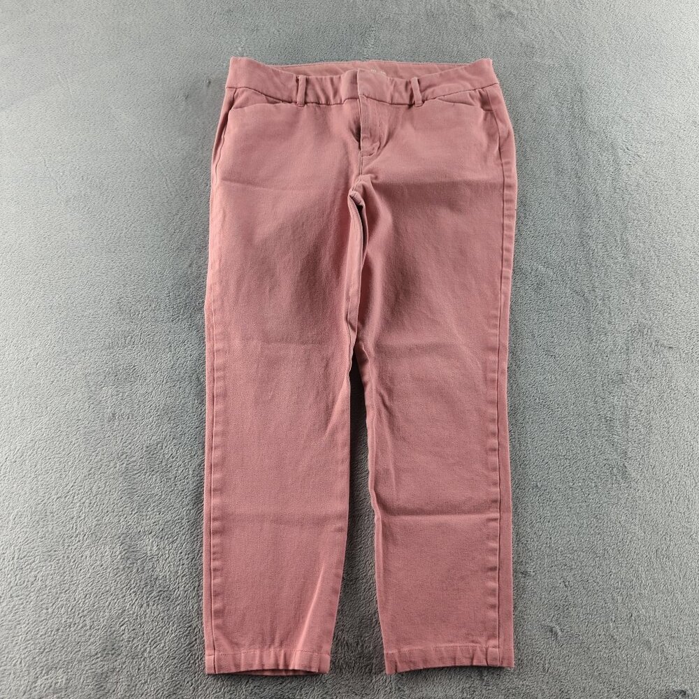 Old Navy Womens 8 Pink Pixie Ankle Slim Fit Stretch Pull On Pants